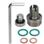 Bouchon de vidange surdimensionn� en acier inoxydable, kit de r�paration de filetage de carter d'huile ...