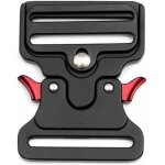 Boucle tactique en m�tal pour collier de chien, sacs, bagages, ceinture, v�tements (noire, 50 mm de large) ...