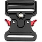 Boucle tactique en m�tal pour collier de chien, sacs, bagages, ceinture, v�tements (noire, 50 mm de large) ...