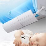 Bouclier de climatiseur, baffle d�flecteur d'air froid r�tractable vent shield pare - brise pare - vent ...