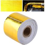 Bouclier thermique adh�sif, protection thermique dor� - ruban auto - adh�sif r�sistant � la chaleur pour ...