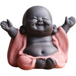 Bouddha maitreya riant, statue de bouddha en cramique, sculpture de th d'ornement, mini ornements de ...
