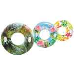 [jamais utilis�] bouee geante a poignees 97cm 3 decors intex - 58263