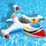 Boue gonflable pour bb avec volant et klaxon pour enfants de 1  4 ans, boue de natation pour l't, ...