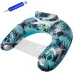 Boue piscine adulte, fauteuil gonflable piscine, flotteur piscine gonflable avec porte - gobelet et ...