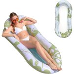 Bouee piscine, chaise longue de piscine avec appui - tte, matelas hamac flottant pour piscine, jouets ...