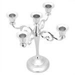 Bougeoir  5 bras en mtal style europen chandelier dcoratif style vintage pour dner aux chandelles, ...