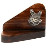 Bougeoir en bois avec chien, photophore, souvenir pour chien par art - dog