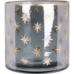 Bougeoir pour bougie chauffe - plat en forme de verre, � 10 cm