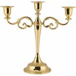 Bougeoir chandelier 3 branches en mtal style europen candlabre bougeoir pour table  manger, dner ...