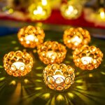 Bougeoirs en cristal lot de 6 bougeoirs photophores pour dcoration de table nol fte de mariage banquet ...