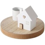 Bougeoir avec maison sur socle domicil, hauteur 6, 5 cm
