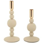 Bougeoir en m�tal aster (lot de 2)