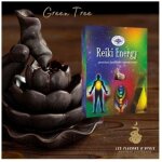 Bougeoir - photophore - bougie - senteur encens - encens green tree reiki energy c�nes backflow - - green ...