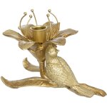 Bougeoir photophore oiseau et fleur dors - feeric christmas