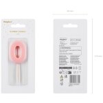 Bougie d'anniversaire num�ro 0, rose, 5, 5 cm