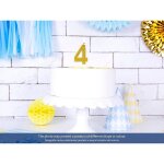 Bougie d'anniversaire numro 9, dore