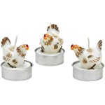 Bougies chauffe - plat poulet en cire set de 6