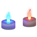 Bougie led flamme changement couleurs lot de 48 bougie de table �lectrique d�co f�te piles, color�
