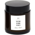 Bougie parfumée 12 h latin à la cire de paraffine modèle 'veni vidi vici' senteur ambre Bougie parfumée 12 h latin à la cire de paraffine modèle 'veni vidi vici' senteur ambre