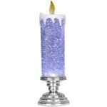 Bougies sans flamme scintillantes bougies led de no�l - bougies de no�l � changement de couleur rechargeables ...