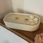 Bougie vgtale - coupe sencha cru - fait main - 150gr