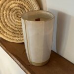 Bougie végétale - mug faro blanc - fait main - 340gr Bougie végétale - mug faro blanc - fait main - 340gr