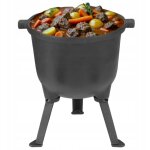 Bouilloire en fonte émaillée sur pied, pour feu de camp, grill, 16 l Bouilloire en fonte émaillée sur pied, pour feu de camp, grill, 16 l