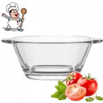 Bouillon en verre 485 ml avec anses saladier triple bol � soupe