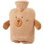 Bouillotte 2l, bouillotte eau chaude peluche, bouillotte enfant, bouillotte avec housse convient pour ...