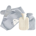 Bouillotte ceinture 3 en 1, 1 litre de ceinture bouillotte � porter, bouillotte avec des housses de taille ...