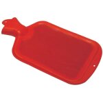 Bouillotte classique en caoutchouc rouge, compresse chaude, soulage les maux de tte, les crampes, l'arthrite, ...