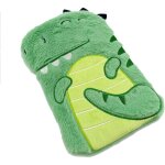 Bouillotte enfant dinosaure en fourrure verte