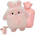 Bouillotte avec housse d'eau chaude en silicone - mini peluche s�re et durable, recyclable pour l'hiver ...
