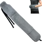Bouillotte longue , grande bouillotte de 2 l, avec housse, en peluche, id�ale pour r�chauffer la nuque, ...
