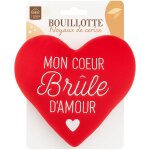 Bouillotte aux noyaux de cerise coeur