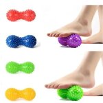 Boule d'arachide massage des pieds rouleau pvc fournitures de yoga barb massage aux arachides handball ...