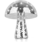 Boule disco en forme de champignon, boule disco argente, rflecteur argent  paillettes(9inch 18x22, ...