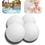 Boule d'�limination des �cumes, �ponge absorbant l'huile pour piscines, bains � remous et spas, r�utilisable ...
