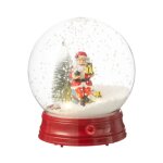 Boule � neige � led 'p�re no�l' 23cm multicolore