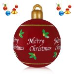 Boule de nol gonflable gante de 60 cm pour intrieur et extrieur - dcoration de nol en pvc pour ...