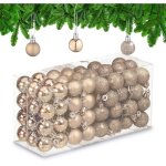 Boule de noël, en lot pratique de 96, pour décorer votre sapin comme il se doit, plastique, champagne ... Boule de noël, en lot pratique de 96, pour décorer votre sapin comme il se doit, plastique, champagne ...