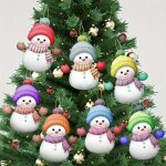Boule de noel personnalise bonhomme de neige - decoration noel sapin personnalisable prenom - ornement ...