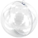 Boule en plastique cristal transparent 12 cm
