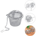 Boule � th� pratique de 6, 5 cm, passoire � �pices, filtre � mailles en acier inoxydable pour herbes. ...