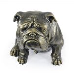 Bouledogue anglais, bulldog - une statuette de chien grandeur nature, une figurine  l'chelle 1:1, une ...