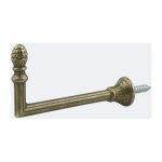 Boulet - lot de 2 gonds graine de 85mm en laiton patin� pour tringles � rideaux