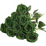 Bouquet de fleurs artificielles en soie, fausses roses r�alistes pour d�coration de mariage, de f�te ...