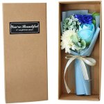 Feiyue - bouquet de roses 3 pices savon fleur savon parfum roses coffret cadeau pour pouse mre saint ...