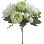 Bouquet de roses artificielles en soie pour la dcoration de la maison et du mariage texture et couleur ...